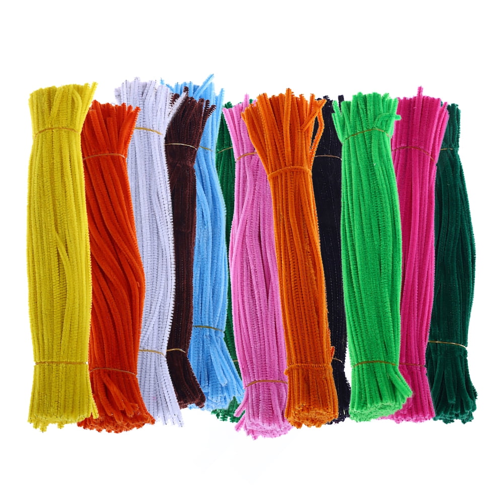 100pcs Chenille Stems Pipe Cleaners Kids Educational Toys Craft Twist Rods 