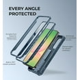 thumbnail image 6 of Dexnor for Samsung Galaxy A56 5G Phone Case, [2 Front Frame] [Bulit-in Slide Camera Cover & Kickstand] Heavy Duty Military Grade Protection Shockproof Case with Screen Protector, 6.7 inch Blue, 6 of 8