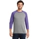 thumbnail image 1 of District ® Perfect Tri® 3/4-Sleeve Raglan. DM136 Distrito DM136, 1 of 1