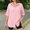 Pink, variant on IUYRTFE Women's Longline Button-Down Shirt – Lightweight Rolled Sleeve Oversized Blouse with Stretch Fabric for Summer Sun Protection and Casual Daily Wear