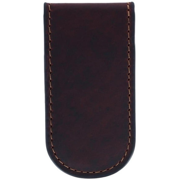 American Bison  Oil Pull Up Leather Magnetic Money Clip (Men)