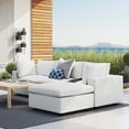 thumbnail image 1 of Modway Commix Sectionnel de Mobilier de Patio Extérieur Sunbrella 4 Pcs, Blanc, 1 of 10