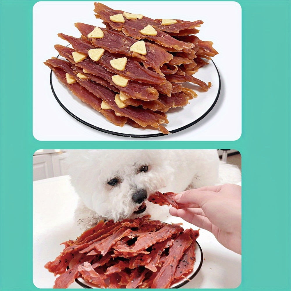 7.05oz/14.11oz(200g/400g) Sesame Duck Jerkey, Milk Cheese Duck Jerkey, Ingredients, Natural Dog Treats, Healthy, Easily Digestible, Dog Chews Long Lasting, And High Protein, Low Fat