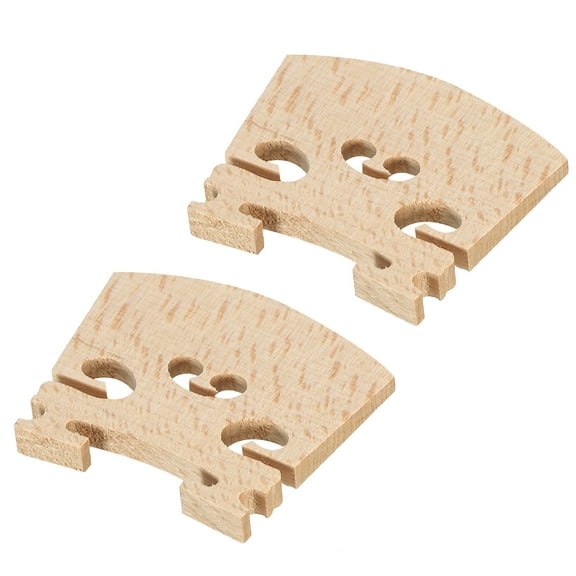 Uxcell Violin Bridge Maple Wood Violin Parts for 1/8 Violin, Pack of 2