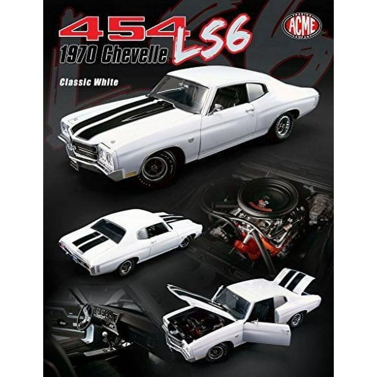 1970 Chevrolet SS 454 LS6 Chevelle Classic White with Black