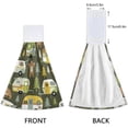 thumbnail image 4 of SKYSONIC 2 PCS Hanging Hand Towels Camping Cars Bears and Woods Hand Dry Towels for Kitchen & Bathroom,Hanging Towel Set with Hanging Loop, 12"x17", 4 of 6