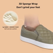 Women's Slip on Sneakers Platform Walking Shoes Casual Loafers Taupe US 8