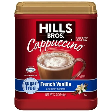 Hills Bros. Flavor SCH4 Coffee (Sugar-Free French Vanilla, 12 Ounce (Pack of 2)