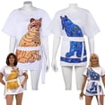 thumbnail image 4 of Disfraz de ABBA de los años 70 para mujer adulta, vestido de gato, disfraz vintage para mujer y niña, camiseta de la reina del baile, ropa de fiesta de Halloween, 4 of 5