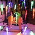 thumbnail image 4 of Christmas Solar Icicle Light String, Outdoor Decorative Lights, Waterproof Led Lights, 8 Modes + 20 Feet Length, Elegant Hanging Design, for Holiday Decor, Energy Efficient, Fairy Lights | Garden, Pa, 4 of 8