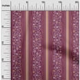 thumbnail image 1 of oneOone Cotton Jersey Dark Magenta Fabric Stripe & Geometric Ethnic Dress Material Fabric Print Fabric By The Yard 58 Inch Wide, 1 of 4