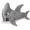Gray, variant on Funny Plush Shark Shape Head Hat for Adults Party Decoration Gray