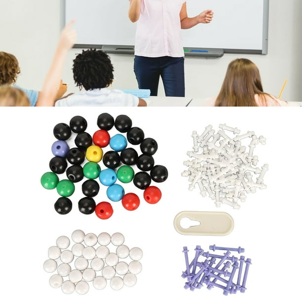 Kit De Modelo Molecular De Química, Modelo Molecular Educativo Seguro De 136 Piezas De Química Orgánica Para El Aprendizaje Para Profesores