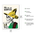 thumbnail image 2 of Mexico - Dia De los Muertos (Day of the Dead) Festival - Vintage Travel Poster by Jose Guadalupe Posada c.1900 - Master Art Print (Unframed) 13in x 19in, 2 of 4