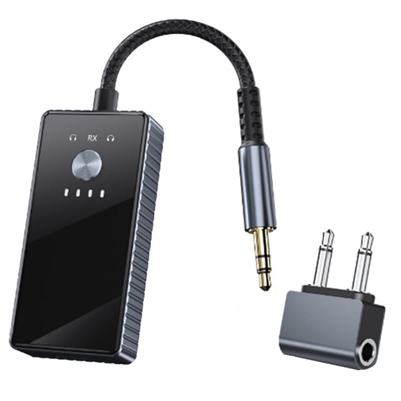 Bluetooth 5.2 Transmitter,Low Latency, 3.5mm AUX Jack & Bluetooth Receiver - Wireless Audio Adapter