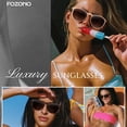 thumbnail image 2 of Fozono Classic Round Polarized Sunglasses for Women FZN825, 2 of 6