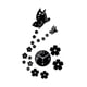 thumbnail image 3 of Reloj de pared acrílico personalizable con pegatinas silenciosas para decoración de pared, moderno. Negro, 3 of 9