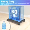 thumbnail image 4 of Computer Tower Stand CPU Stand Adjustable Mobile Cart Holder Desktop Stand with Rolling Locking Caster Wheels PC Tower Stand Holder for Floor Carpet Gaming PC Case Home Office -, 4 of 7