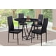 thumbnail image 1 of Comedor MOBILKRAFT Modelo Tunez Negro 4 Sillas Redondo, 1 of 3