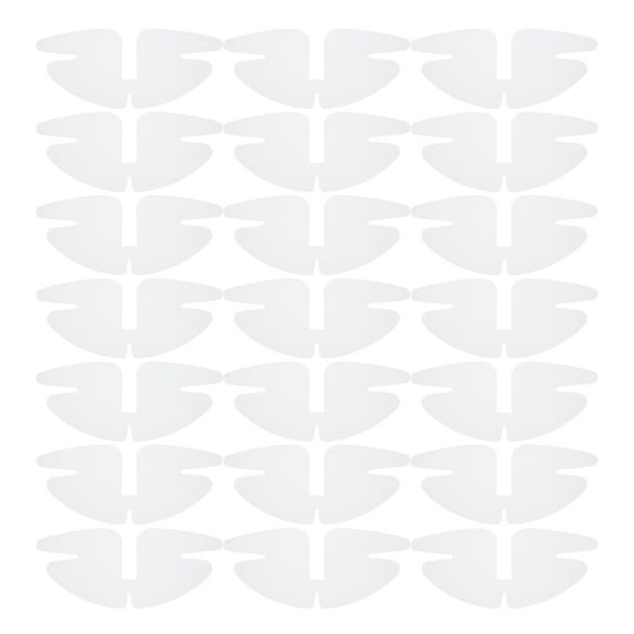 LULULION 50Pcs Transparent Dress Shirt Collar Shaper for Stability and Polished Shirt Appearance