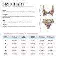 thumbnail image 2 of Kdxio Butterfly 3 Print Women's 2 Piece High Waisted Wrap Spaghetti Strap Summer Swimsuit Bikini Set-Large, 2 of 5