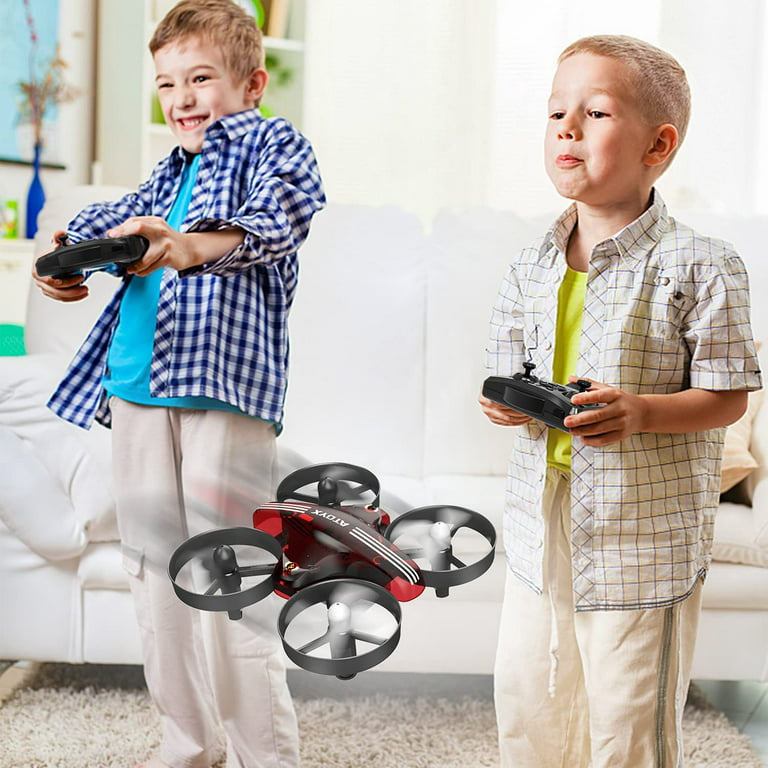 ATOYX Mini Drone para Niños, RC Helicopter Quadcopter AT-66C, 3D Flips,  Modo sin Cabeza, Estabilización de Altitud, 3 Velocidades,3 Baterías,  Regalo