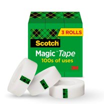 3m 810S3 Magic Tape Refill, 1" Core, 0.75" X 22.2 Yds, Clear, 3/pack