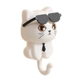 thumbnail image 1 of Cat Hooks Long Lasting Cat Key Holder Coat Hooks | Cute Cat Key Hook With Sunglasses Coat Wall Mounted Hook Multipurpose Coat Hooks Key Holder For Wal, 1 of 2