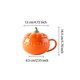 thumbnail image 5 of Inteprter Taza de cerámica con forma de calabaza, reemplazo portátil, brillante, apto para microondas, Unisex, té de la leche, taza para sopa, Utensilios de cocina Grande Inteprter HA081440-03, 5 of 6