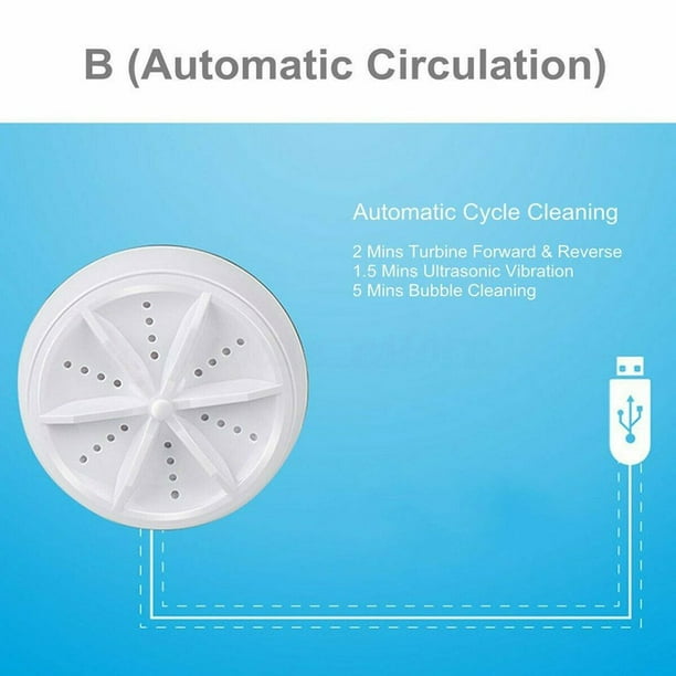 Clearance Sale Mini Turbine Washing Machine Dormitory Ultrasonic