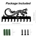 thumbnail image 3 of Lizard Wall Hooks Key Holder Decorative Hooks Rack Wall Hangers Wall Mounted Southwest Theme Decorative Hooks Hat and Coat Rack with 10 Hooks, 3 of 6
