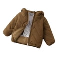 thumbnail image 2 of Uobin Girls -Lined Hooded Parka Jacket, Mid-Length Winter Coat with Zip Pockets for Kids Outdoor, 2 of 7