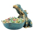 thumbnail image 6 of Crcmjuhgsa Hippo Statue Home Resin Hippopotamus Figurine Fun Candy Dish Key Bowl Big Mouth Sculpture Table Art Decoration Sundries Container Storage Box, 6 of 6