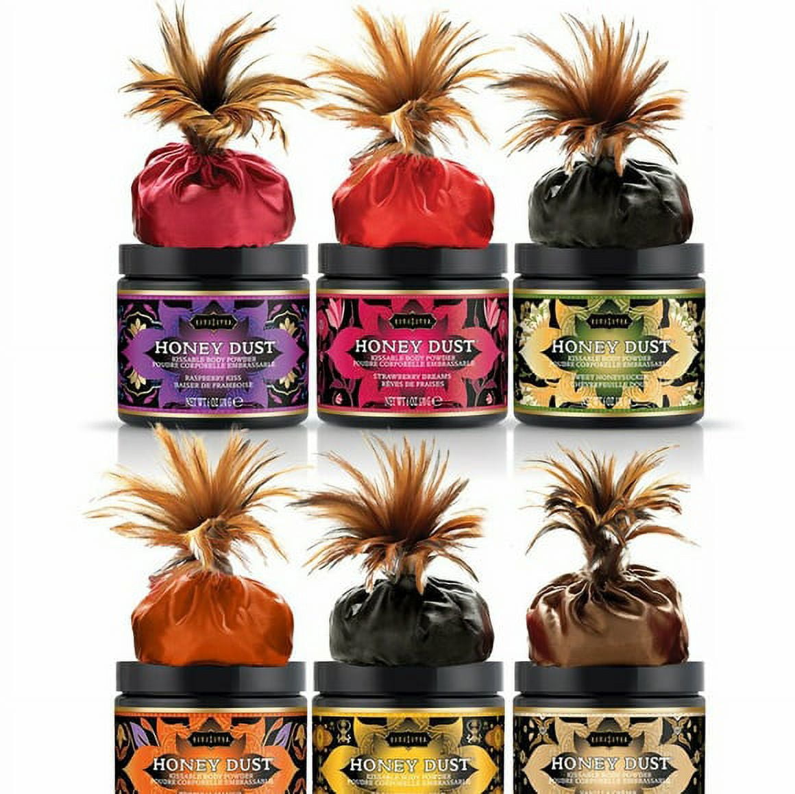 Kama Sutra Honey Dust Boy Powder-Raspberry Kiss 6oz