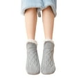 thumbnail image 1 of Sonducket 2 piezas de invierno frío para niños, calcetín grueso para mantener el calor, calcetines suaves, calcetería cómoda, accesorio de Accesorios de disfraces Gris 40 a 42 Sonducket AP012944-02B, 1 of 6