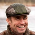 thumbnail image 3 of Mucros Weavers Hat, Adult Male Irish Wool Trinity Flat Cap- Patch Cap, XL, 3 of 7