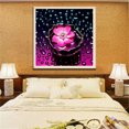 thumbnail image 3 of Juego de Pintura Decorativo de 5D Flor Morado Diamante Bordado Costura Números Interesante Baoblaze Pintura del diamante DIY, 3 of 7