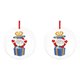 thumbnail image 1 of Personalice los ornamentos colgantes de los adornos formados para la decoración de la Navidad Wmkox8yii fhajkh1693, 1 of 1