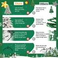 thumbnail image 7 of 5ft PE/PVC Mixed Flocking Automatic white Christmas Tree - Easy Setup Foldable Holiday Decor, 7 of 7