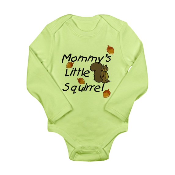 CafePress - Mommy_Squirrel Body Suit - Long Sleeve Infant Bodysuit