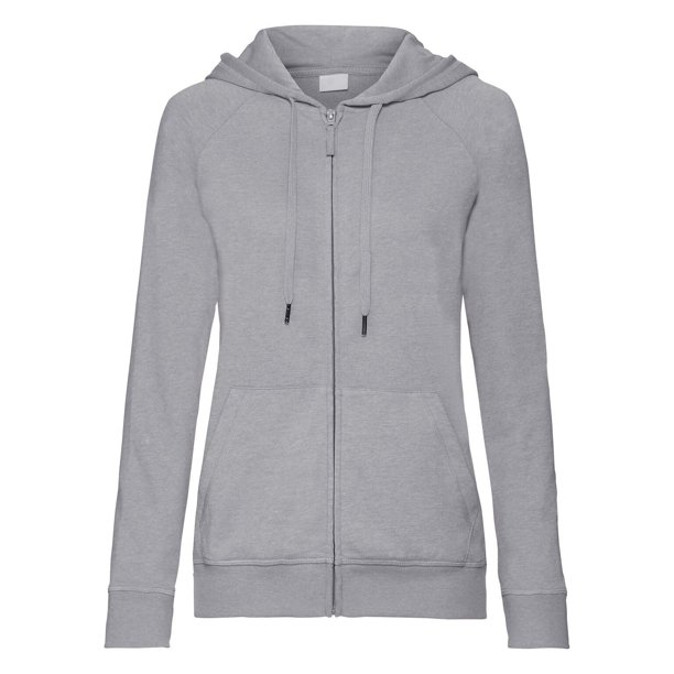 Russell - Chaquetilla con capucha modelo HD para mujer (Gris Plateado)