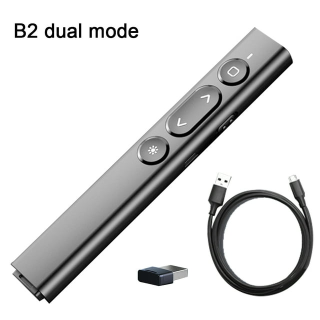 Laser Page Turning Pen for Powerpoint Presentations, 100M Presentation Clicker USB Slides Clicker for Mac/Win/Computer/Laptop Presentation Pointer