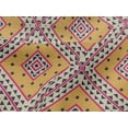 thumbnail image 4 of oneOone Viscose Jersey Fabric Diamond|Triangle & Check Geometric Print Fabric By The Yard 60 Inches Wide, 4 of 5