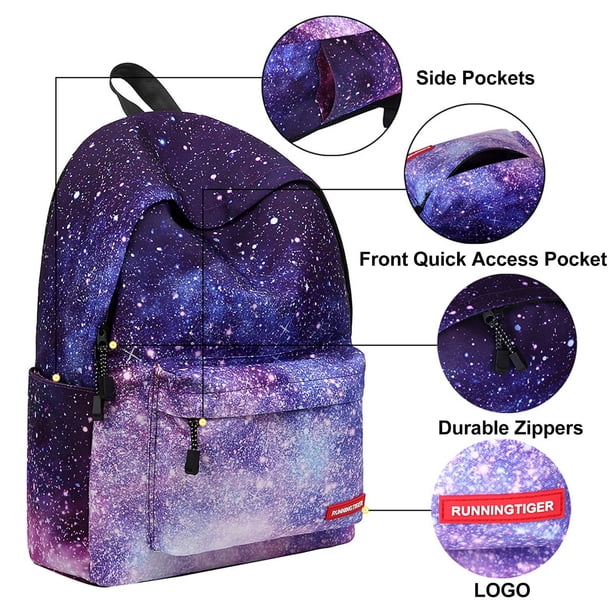 Mochila Ligera Hot6sl para Preescolar para Niños y niñas Star Sky