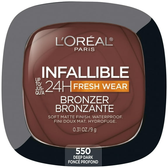 L'Oreal Paris Infallible Soft Matte Bronzer, Deep Dark, 0.31 oz