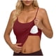 thumbnail image 1 of Camisetas de Cuello Sólido sin Mangas para las Mujeres Camisola Moda Casual Camisetas sin Mangas de Cuello en U de Longitud Regular para las Mujeres, 1 of 5