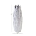 thumbnail image 3 of DecMode 21" Marbled White Ceramic Vase with Angled Edge Opening, 3 of 6