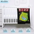 thumbnail image 4 of Frog Eat Ramen Blanket Super Soft Flannel Blankets for Bed Sofa Living Room Bed Throw for Boy Girls Kids Children Multicolor 30"x40" for pet, 4 of 6