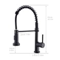 thumbnail image 3 of Kitchen Faucets with Pull Down Sprayer Bronze Matte Black, 3 of 7