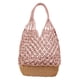 thumbnail image 3 of Bolso de hombro de paja Sunnimix para mujer estilo retro rosado, 3 of 7